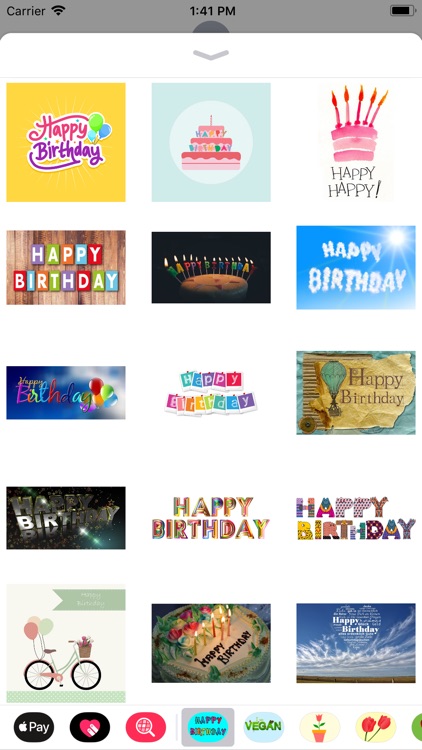 Happy Happy Birthday Stickers