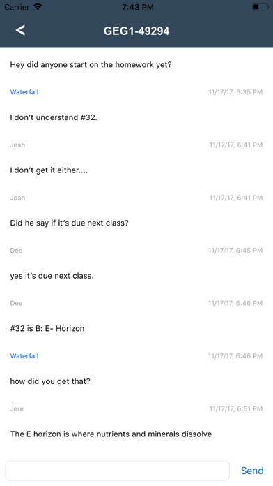 ClassConnect: Chatroom screenshot 3