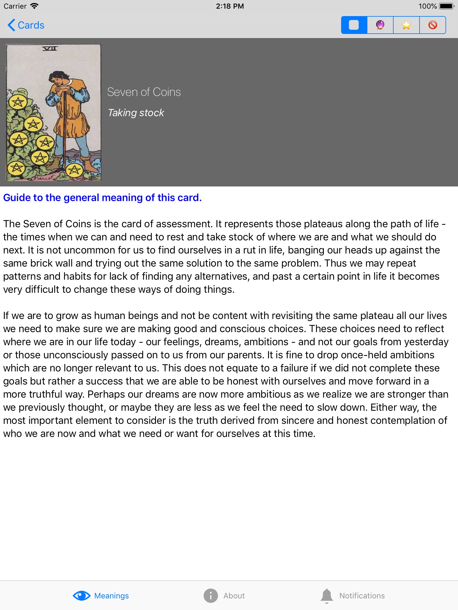 Tarot Meanings screenshot 2