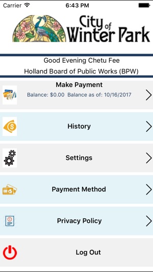 Winter Park Utility BillPay(圖2)-速報App