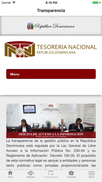Tesoreria Nacional screenshot 3