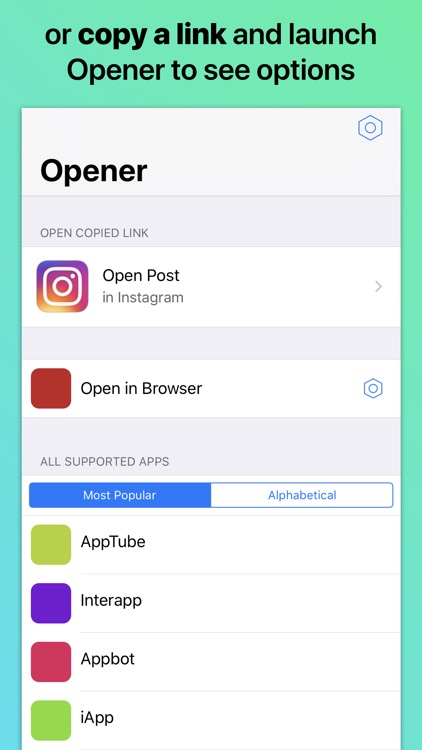 Opener ‒ open links in apps