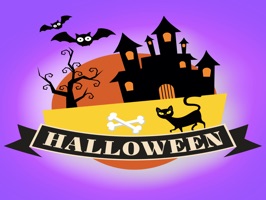 Sticker Halloween banner for iMessage on iPhone and iPad, that is have many nice sticker collection about text and symbol Halloween to send friends in Halloween event to year