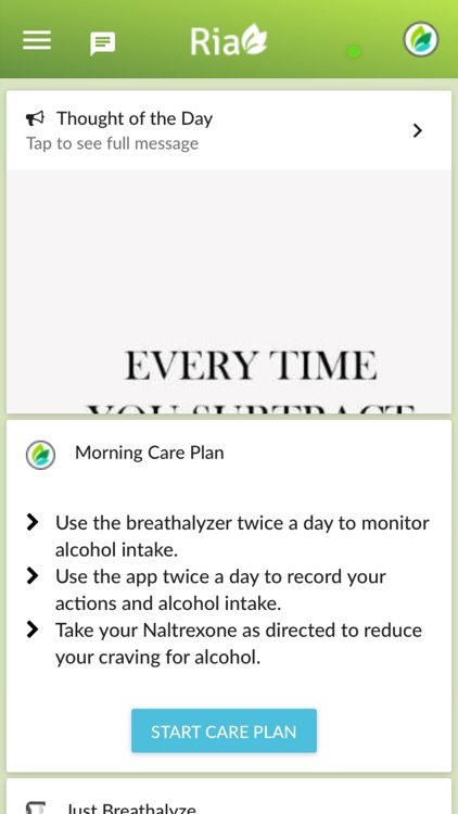 Ria Health Alcohol Reduction