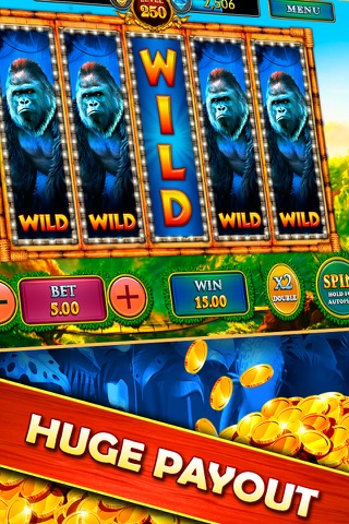 SLOTS Lucky Vegas Gorilla King screenshot 3