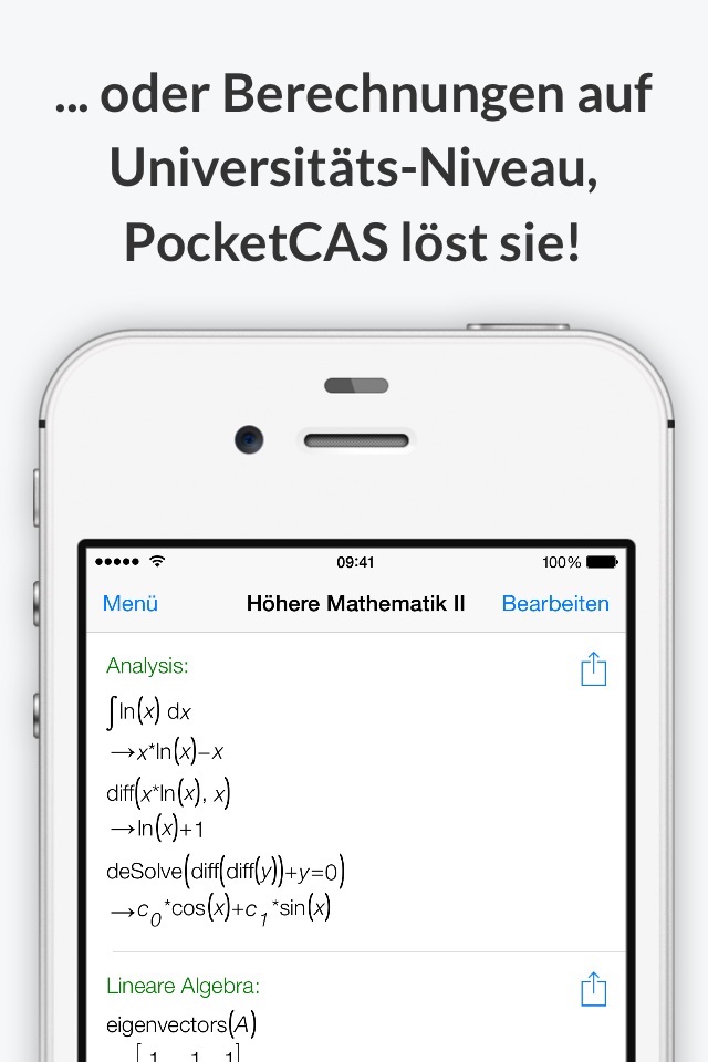 Mathematics with PocketCAS Pro screenshot 3