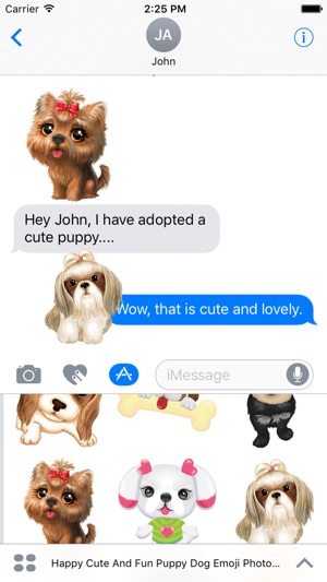 Happy Cute And Fun Puppy Dog Emoji Photo Stickers(圖3)-速報App