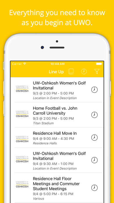 How to cancel & delete UWO Orientation from iphone & ipad 1