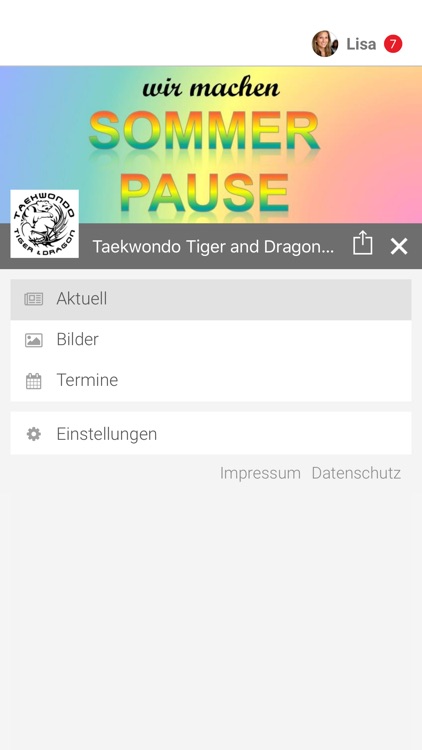 Taekwondo Tiger and Dragon