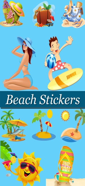 Beach Lover Stickers