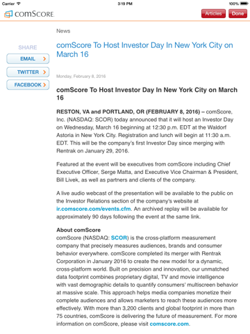 comScore News Pro (No Ads) - náhled