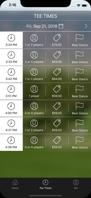 Bear Dance Golf Tee Times(圖3)-速報App