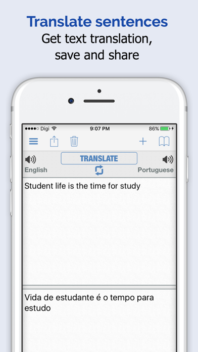 Portuguese Dictionary, Translator, Phrase Book Screenshot 3