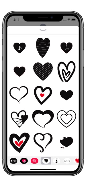 Black hearts - stickers pack(圖3)-速報App