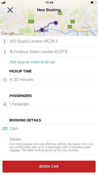 Swift Cars London Minicabs screenshot 3
