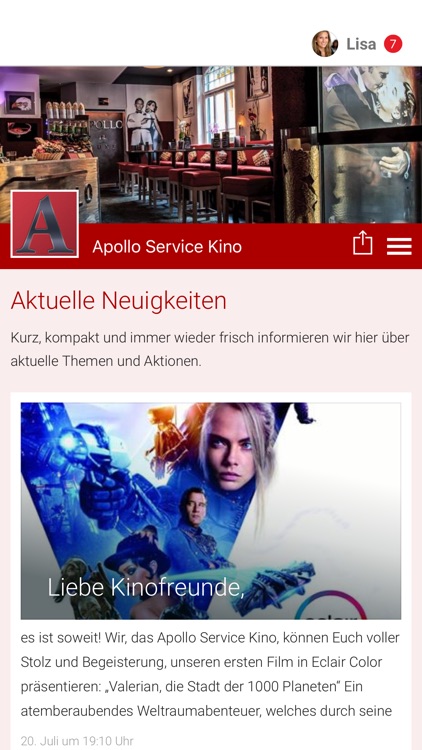Apollo Service Kino