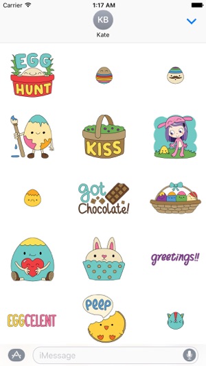 Happy Easter Colorful Sticker(圖2)-速報App