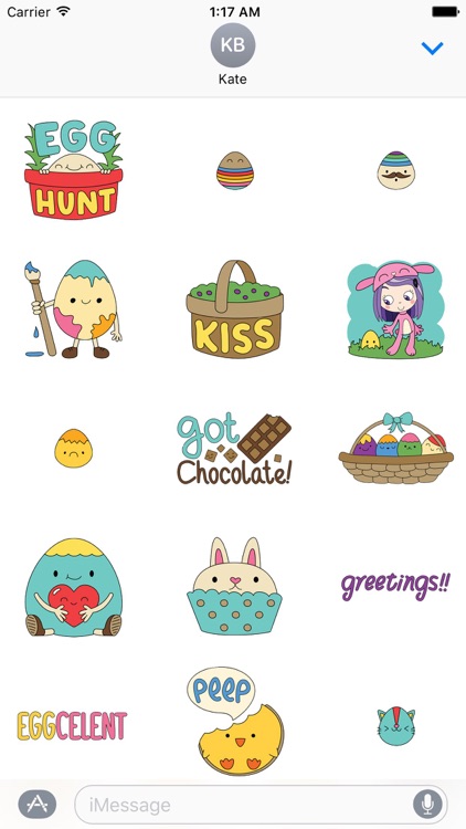 Happy Easter Colorful Sticker