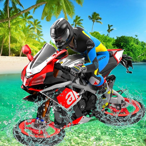 Water Surfer Beach Bike Rider icon