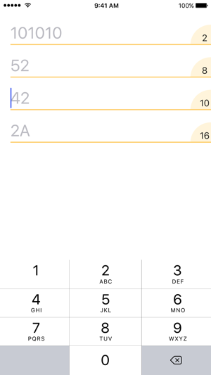 Notation converter bin/dec/hex