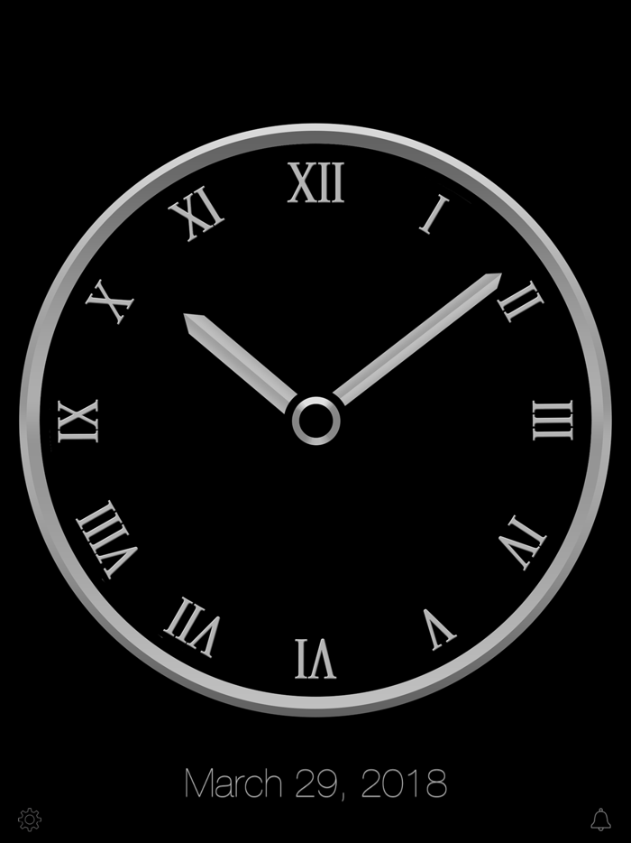 Titanium Luxury Clock