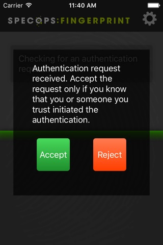 Specops Fingerprint screenshot 4