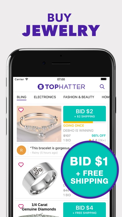 Tophatter: Win Fun Discounts