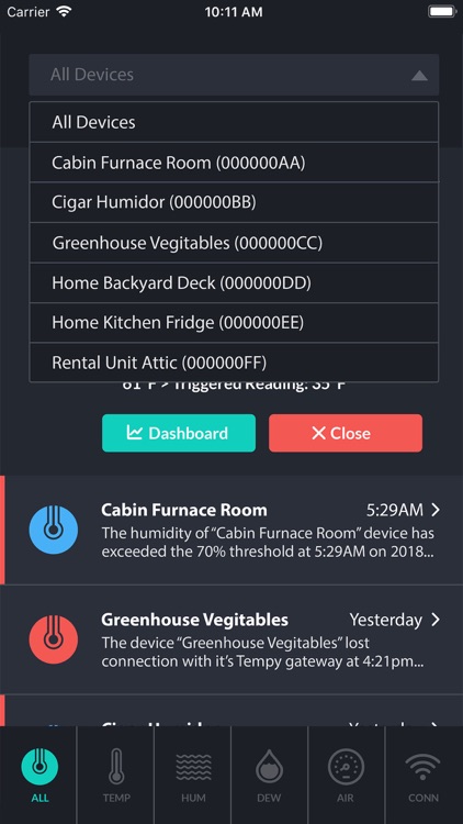 Tempy Alerts