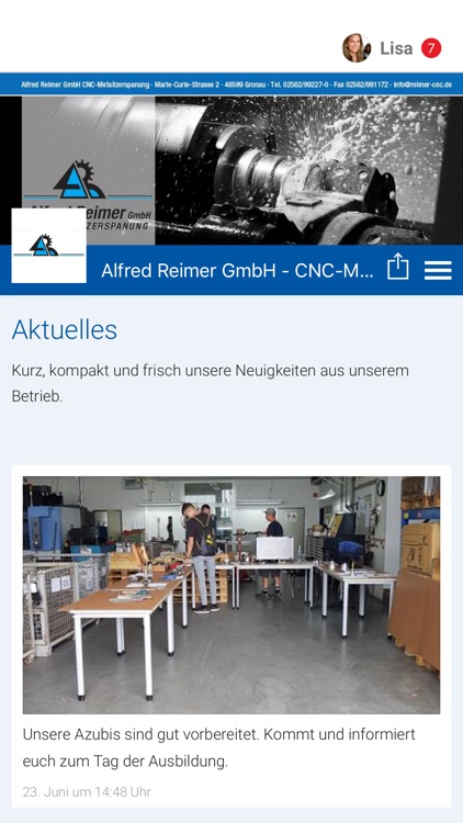 Reimer CNC-Metallzerspanung