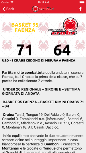 BASKET RIMINI CRABS(圖2)-速報App