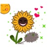 Cute Sunflower - Flowermoji Sticker