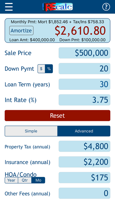 How to cancel & delete RE CALC Real Estate Calculator from iphone & ipad 4