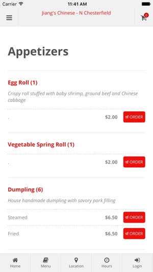 Jiang's Chinese North Chesterfield Online Ordering(圖2)-速報App