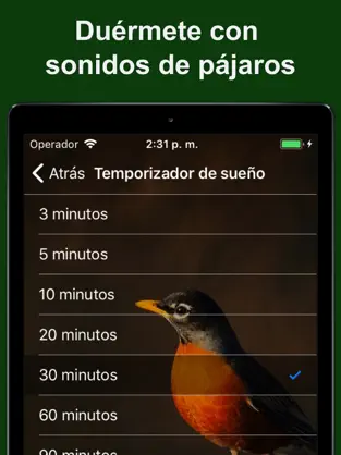 Captura de Pantalla 5 Bird Alarm Clock & Sleep Sound iphone