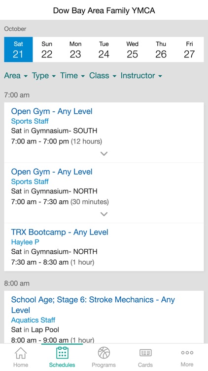 Dow Bay Area Family YMCA screenshot-3