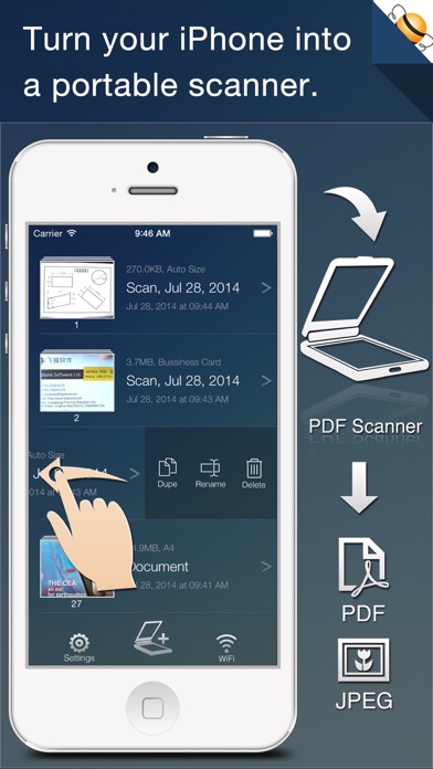 Quick Scan Pro for iPhone - Photo to PDF Document Scanner Screenshot 1
