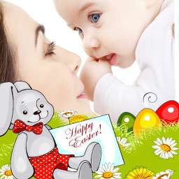 Easter Photo Frame and Sticker