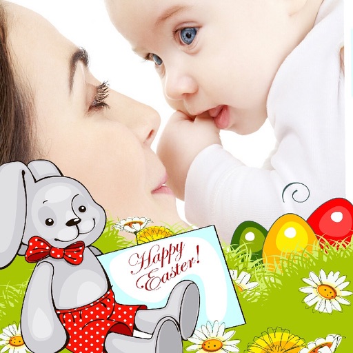 Easter Photo Frame and Sticker Icon