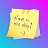 Handwritten Sticky Notes Text