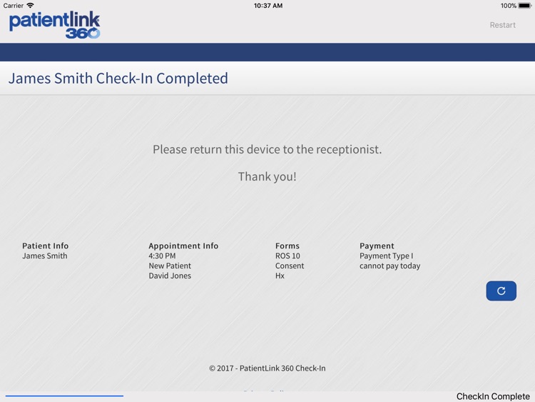 PatientLink 360 Check-In screenshot-4