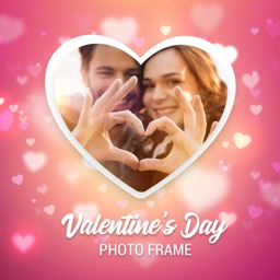 Valentines day photo frame