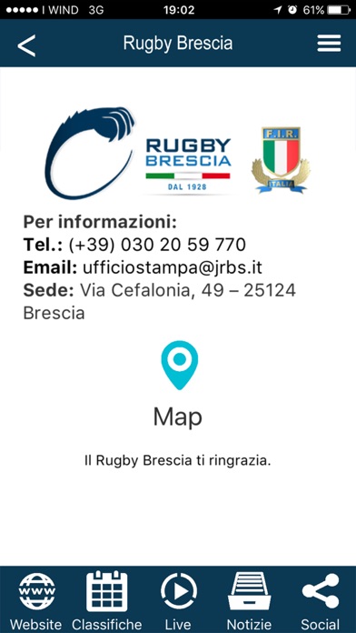 Rugby Brescia screenshot 3