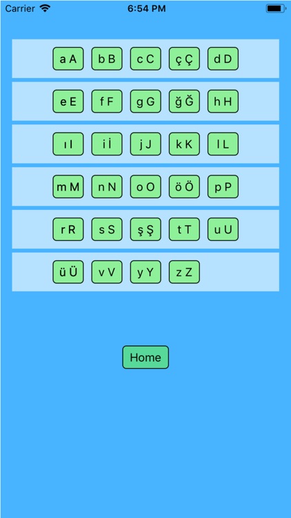 Turkish alphabet for students