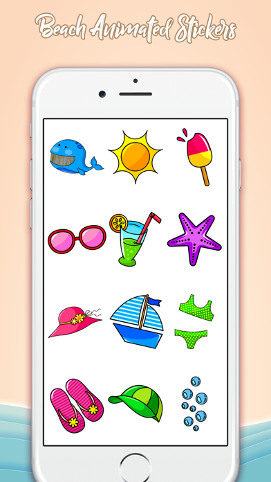 How to cancel & delete Beach Holiday Animated Sticker from iphone & ipad 3