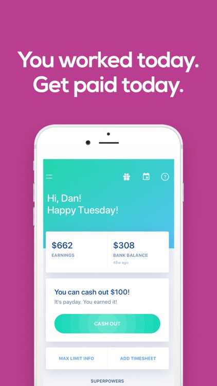 Earnin - Get Paid Today screenshot-0