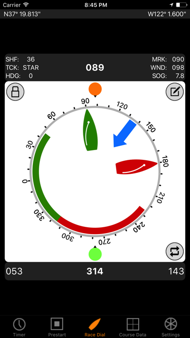 How to cancel & delete tack X Sailing Regatta Timer from iphone & ipad 1