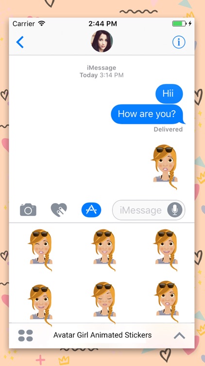 Avatar Girl : Animated Sticker
