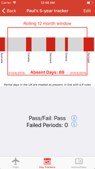 UK ILR Day Counter screenshot 2