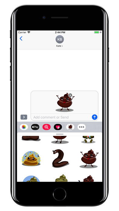 Poop emoji & Stickers for text screenshot 3