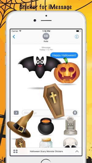 Halloween Scary Monster Stickers